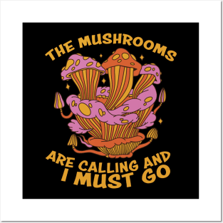 Mushroom Shirt Design - Unique Fungi Design for Mushroom Lovers Posters and Art